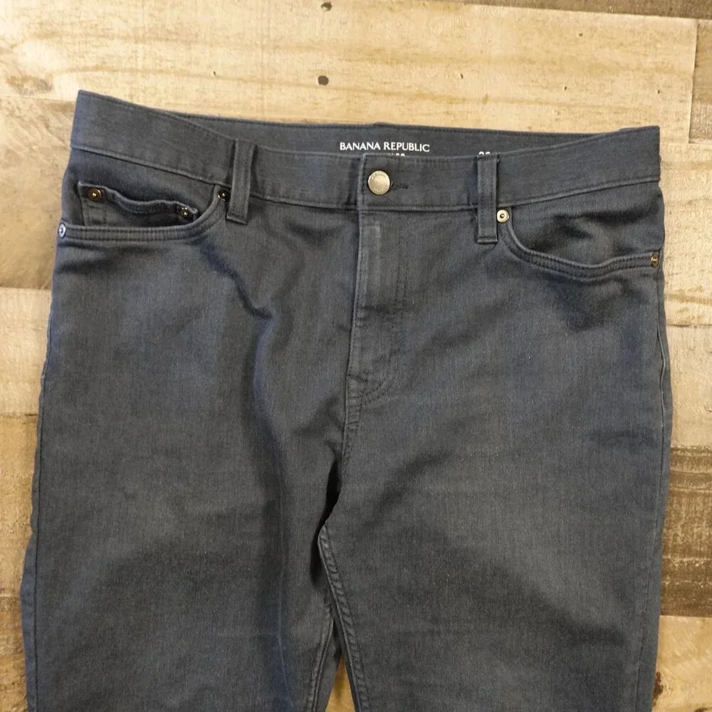 Banana Republic Traveler Slim Fit‎ Pants Men’s 32x32 Navy Stretch